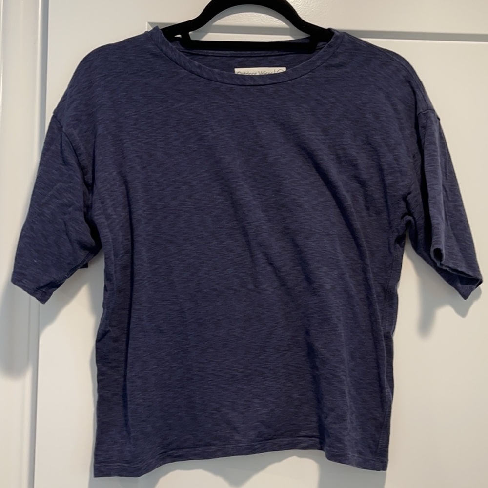 Outdoor Voices Navy Heather Tee